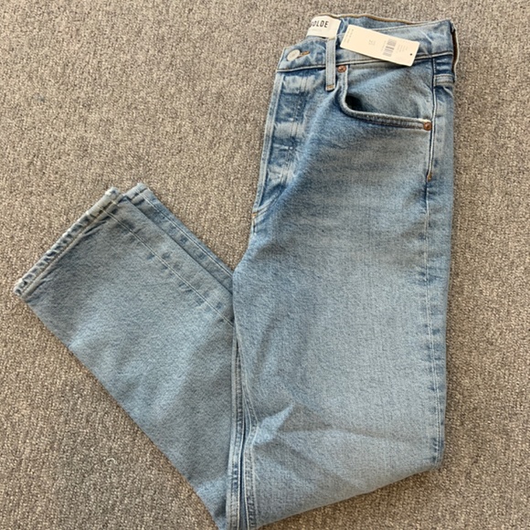 NWT Agolde Riley Straight Crop Jeans - Picture 3 of 7